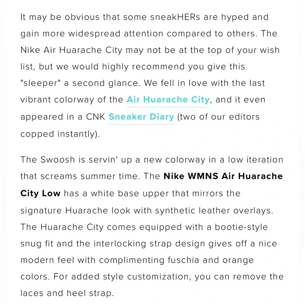 Nike Air Huarache City Low white, fuchsia, and gold color way Size 9 - Picture 12 of 12